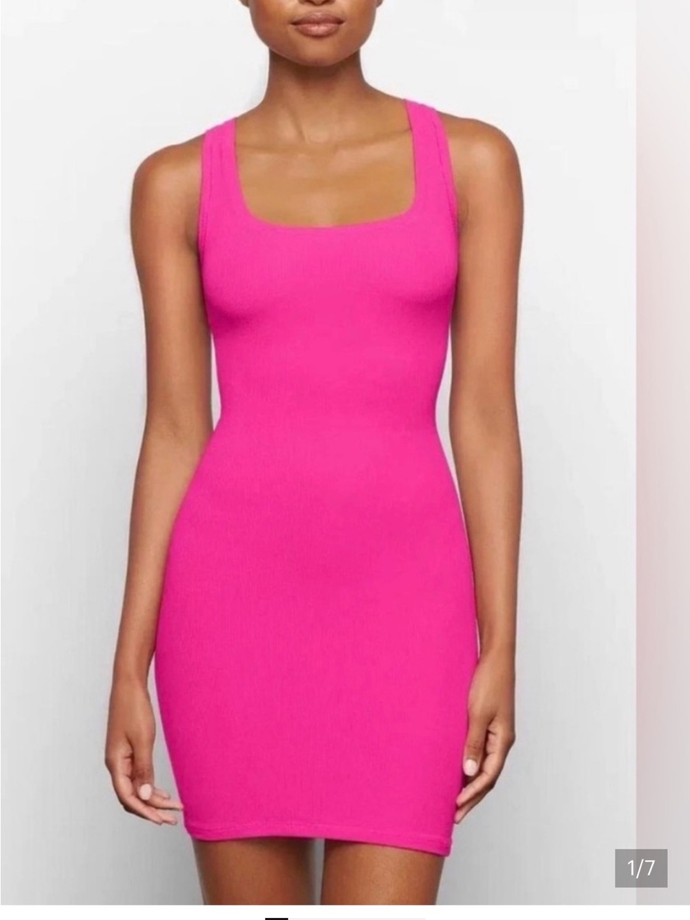 Skims fits everybody Bright Pink Slip Dress